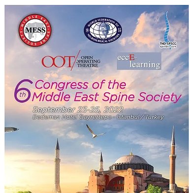 6th Congress of the Middle East Spine Society September 23-25 2022, Istanbul- Türkiye